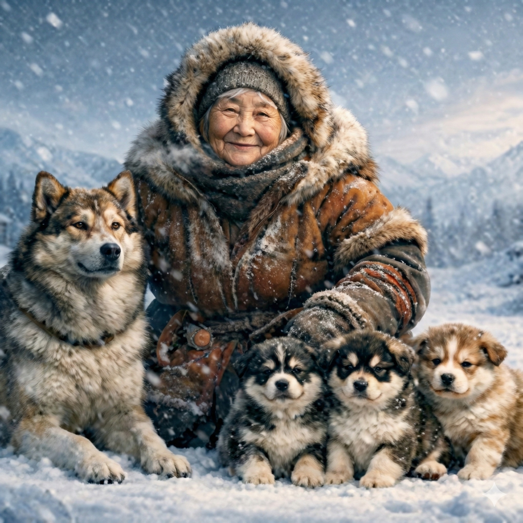 A Polar Bear Brings Her Sick Cub to an Old Woman 🐻 ️ #animalrescue # ...