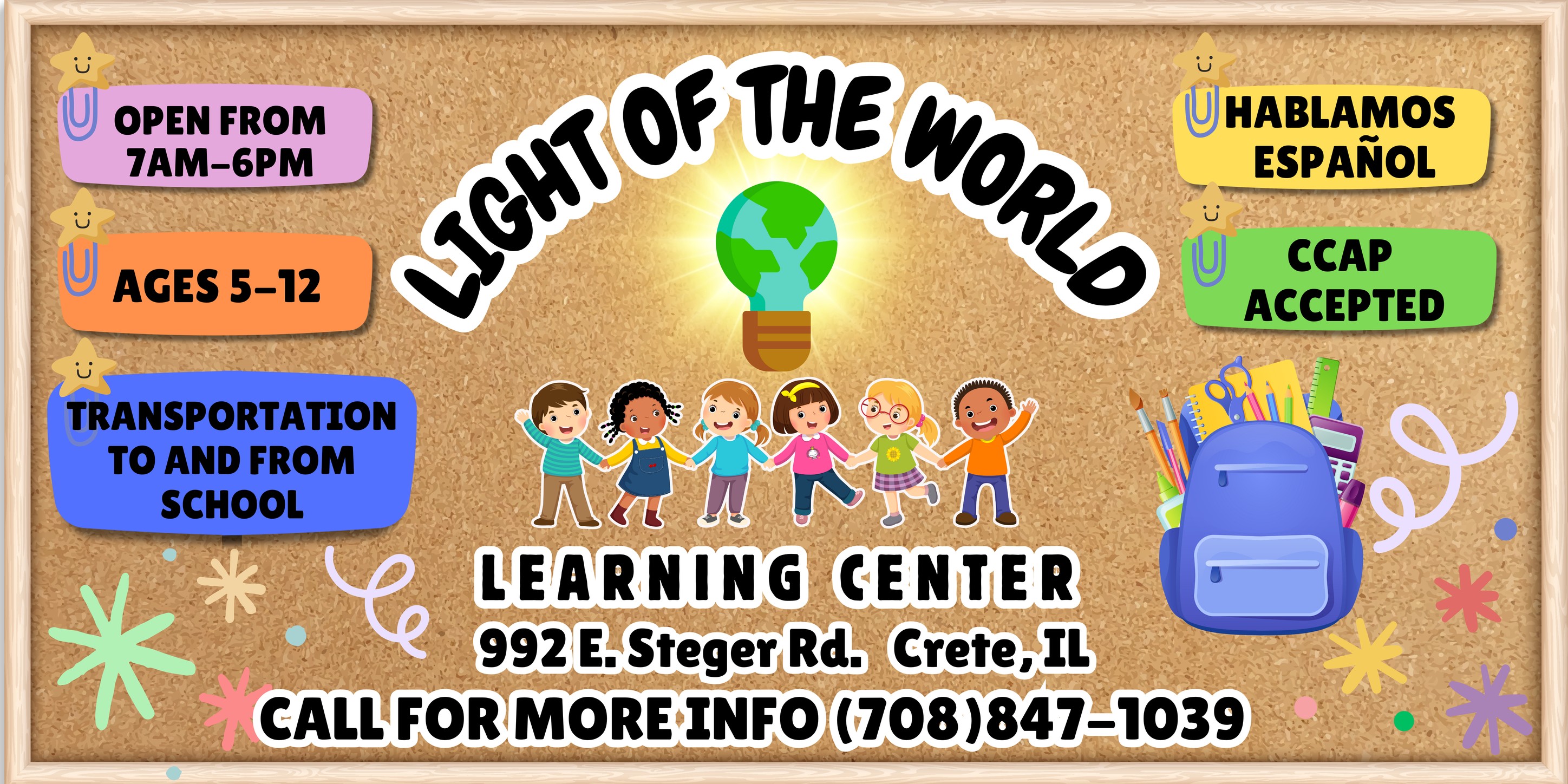 Light of the World Learning Center | Crete IL
