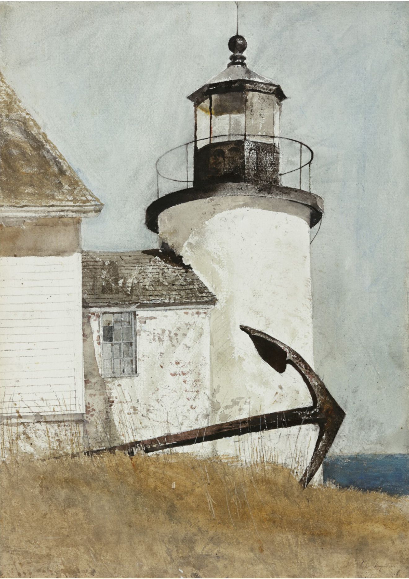 Andrew Wyeth's 1977 watercolor 'two family' depicts Winfield-Davis