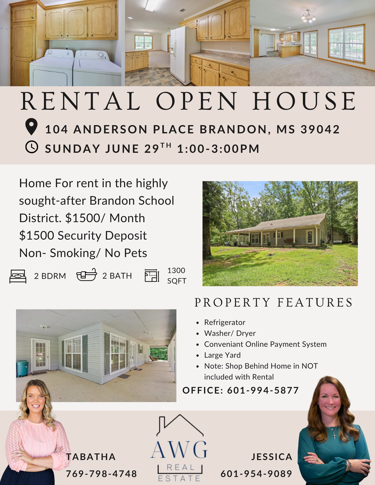 Jessica Potvin c:6019549089 AWG Real Estate o:6019945877 | Florence MS