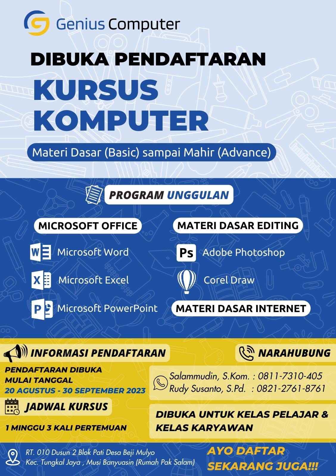 Genius Computer | Palembang