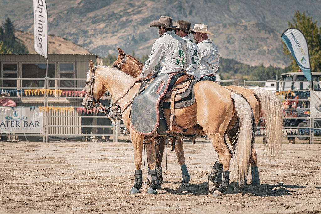 Teamwork, timing and great horses. Helping Nate Robertson safely to the ...