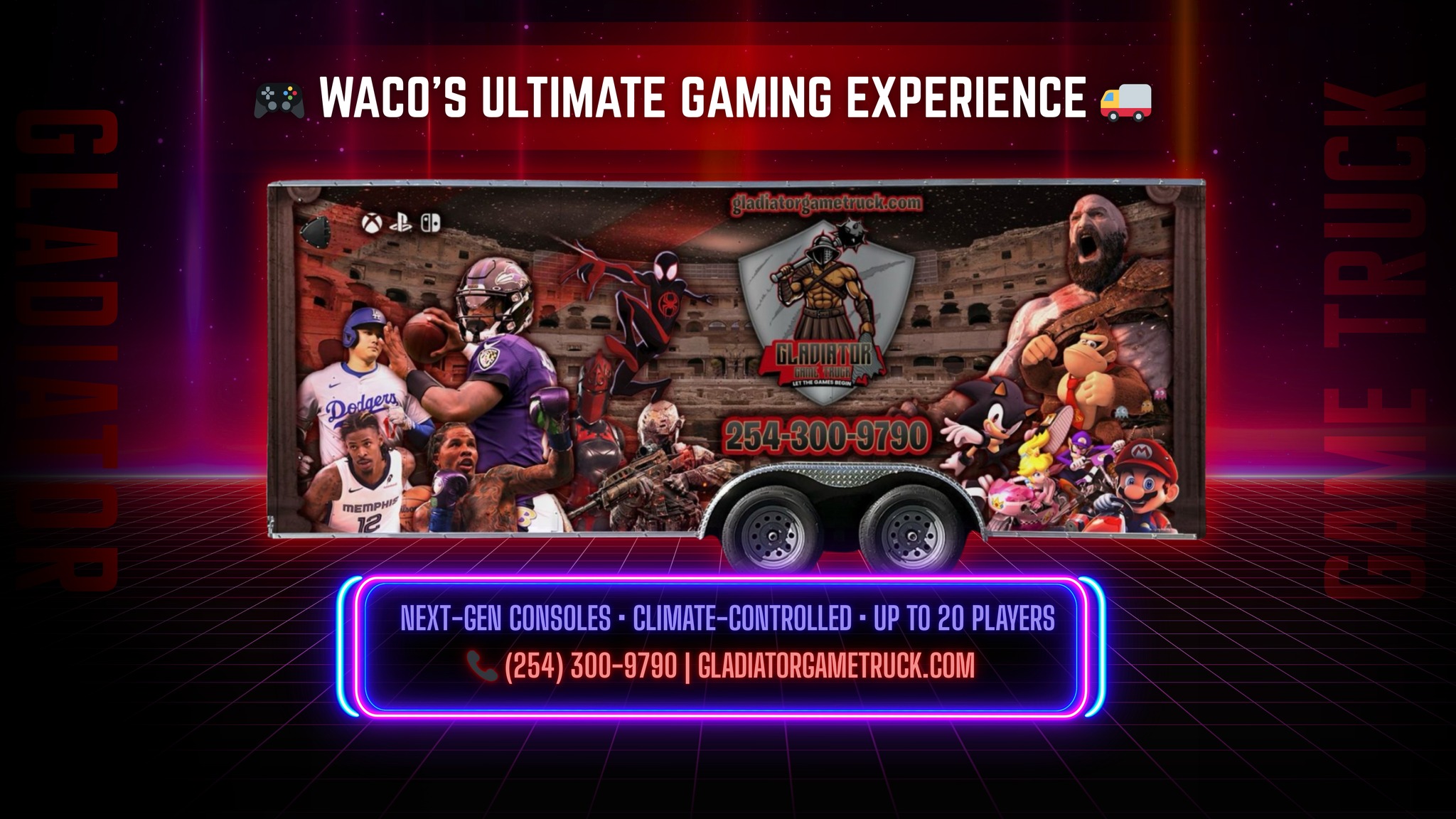 Gladiator Game Truck | Waco TX