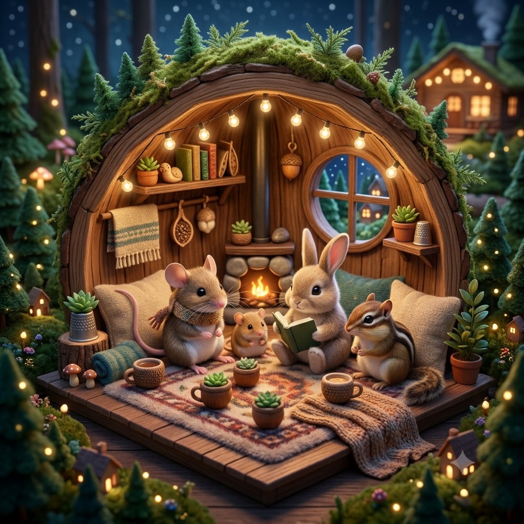 A Warm Hearthside Evening: Woodland Cheese Fondue in the Pine Root ...