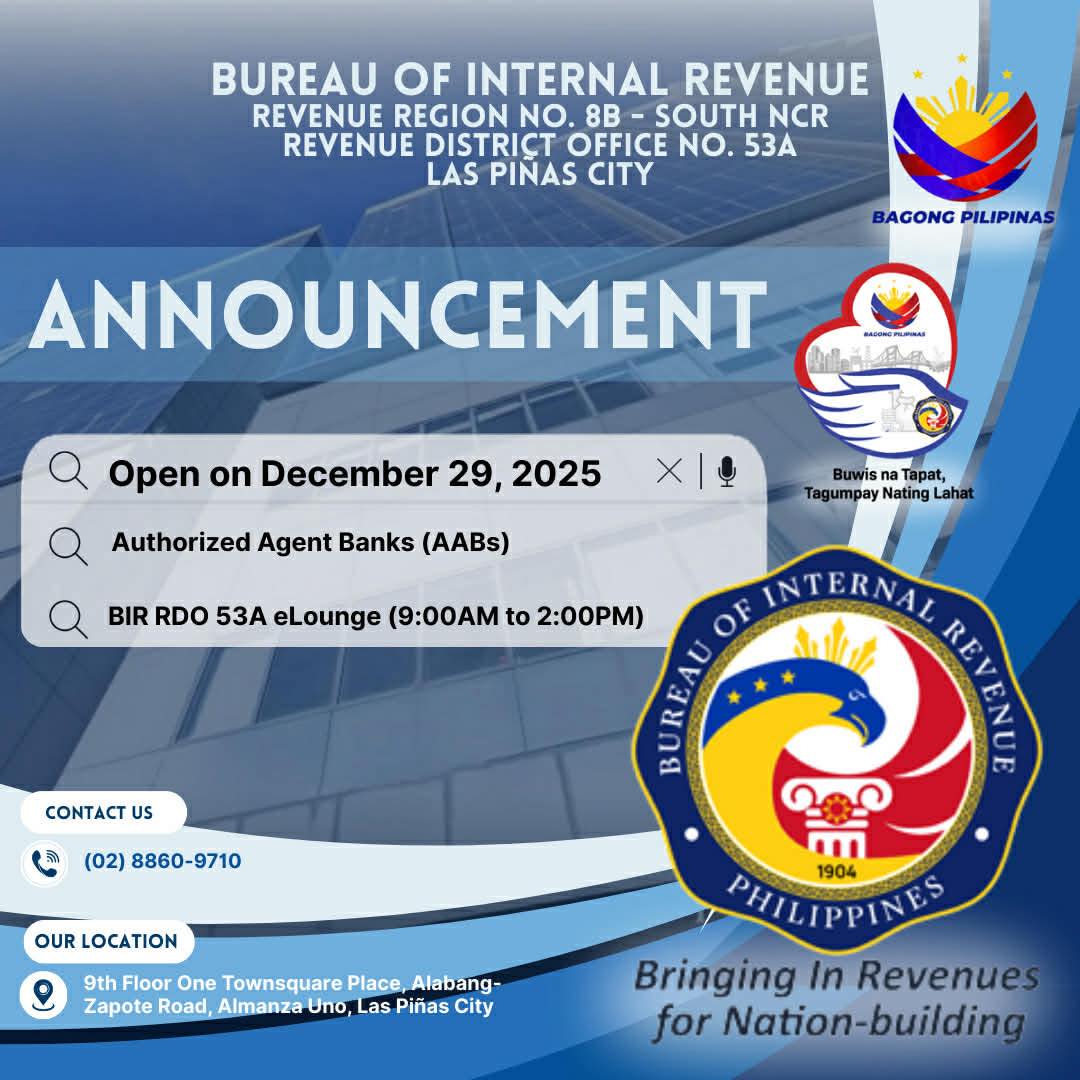 BIR RDO 53A Las Piñas City | Las Piñas