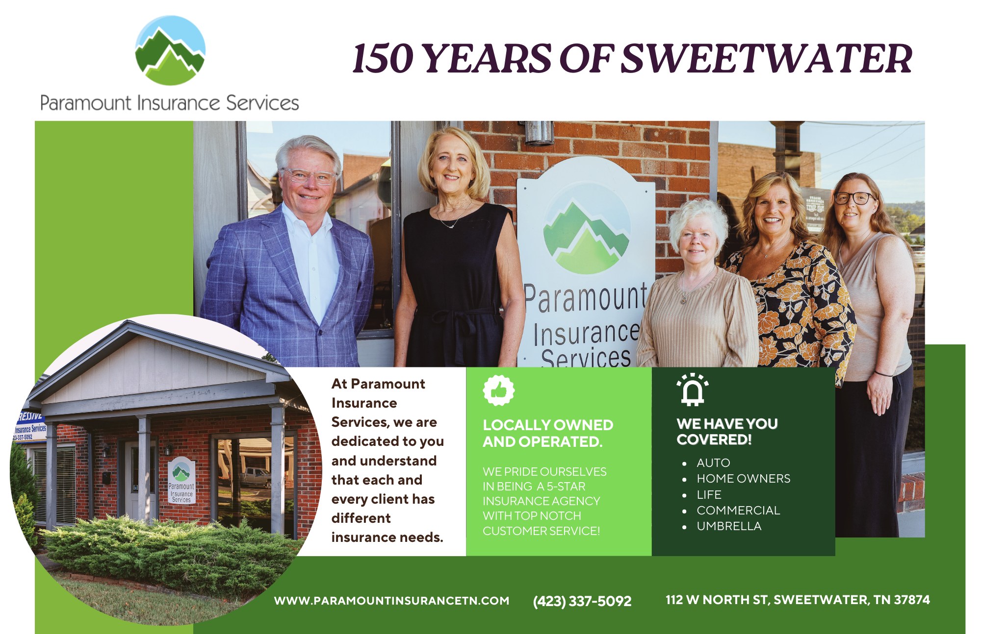 Paramount Insurance Services | Sweetwater TN