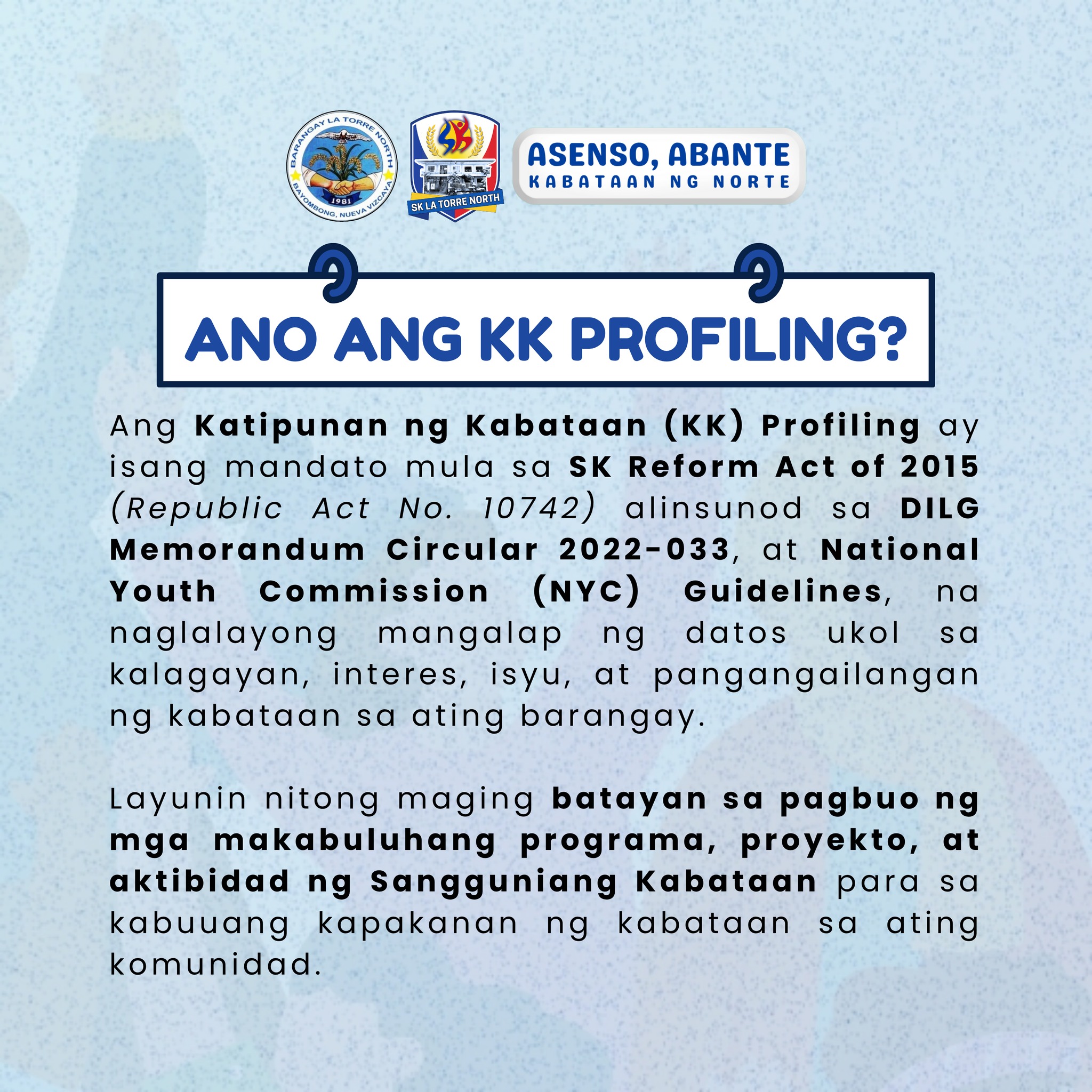 Sangguniang... - Sangguniang Kabataan of La Torre North