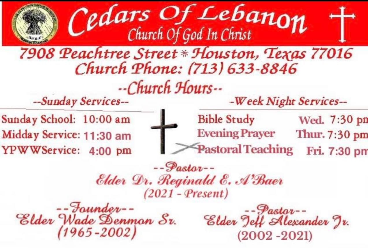 CedarsLebanon Cogic