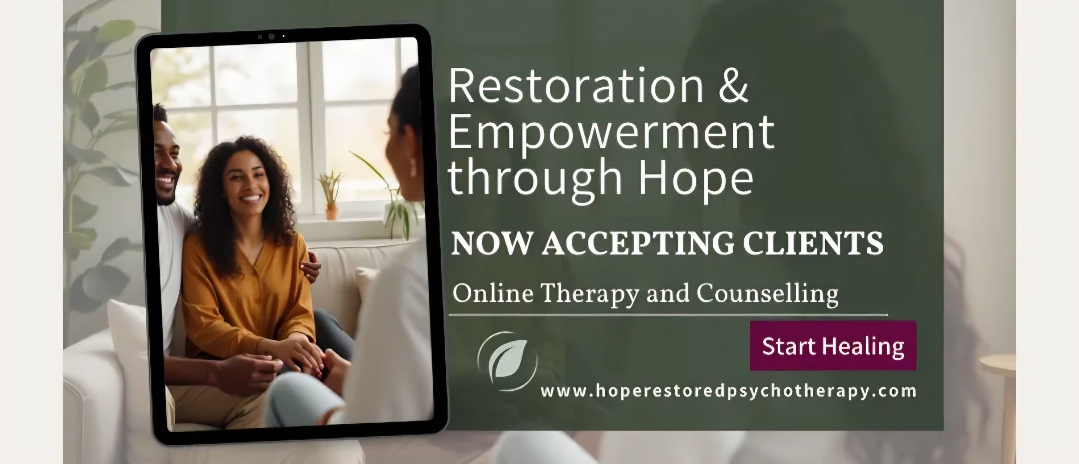 Hope Restored Counselling & Psychotherapy Center | Calgary AB