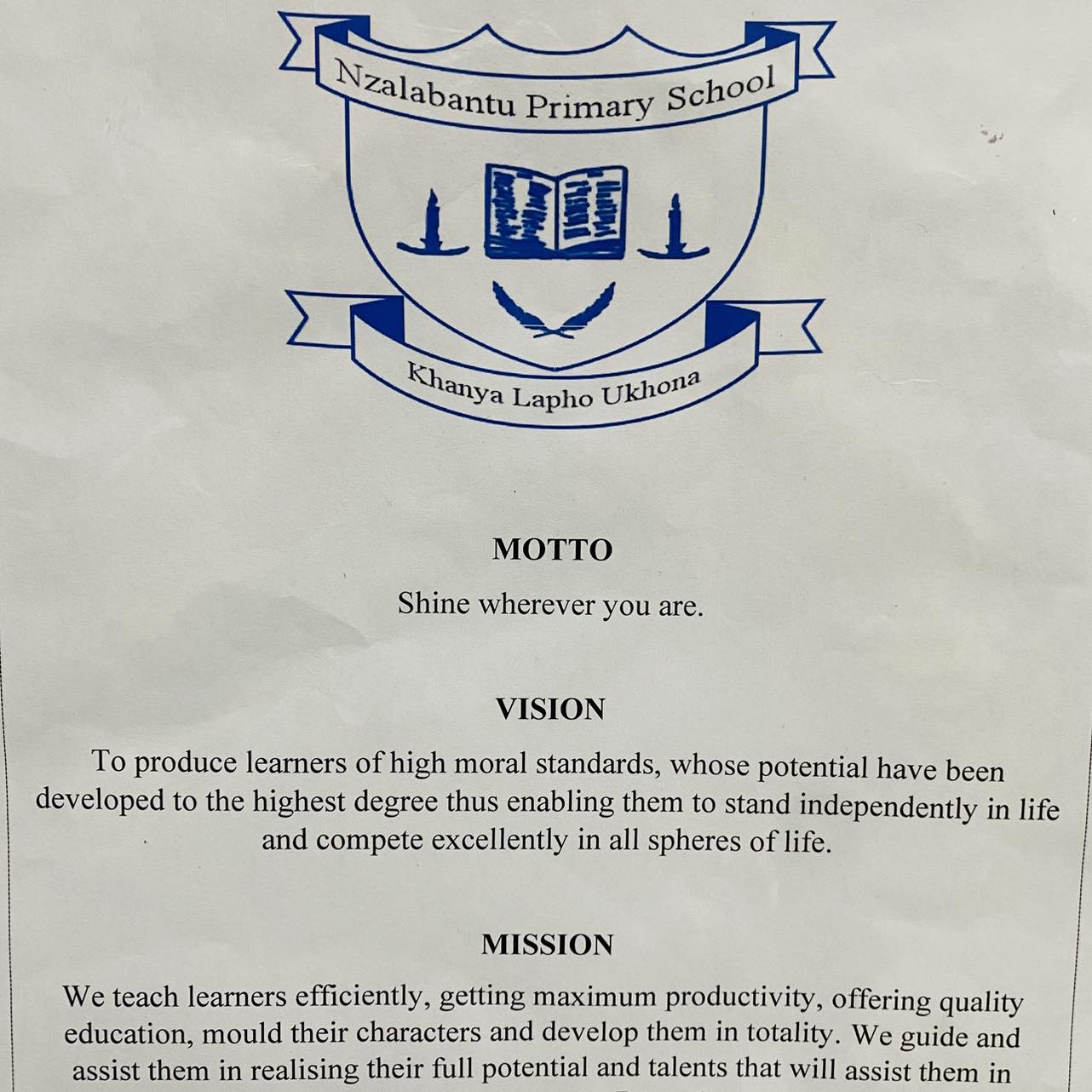 Manyatseng Primary School on Reels | Facebook