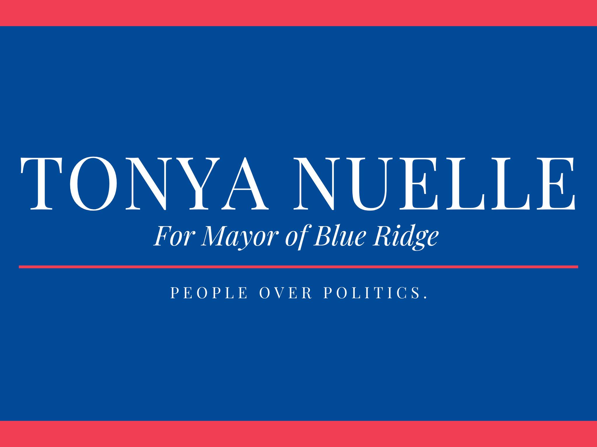 Tonya Nuelle for Mayor of Blue Ridge | Blue Ridge GA
