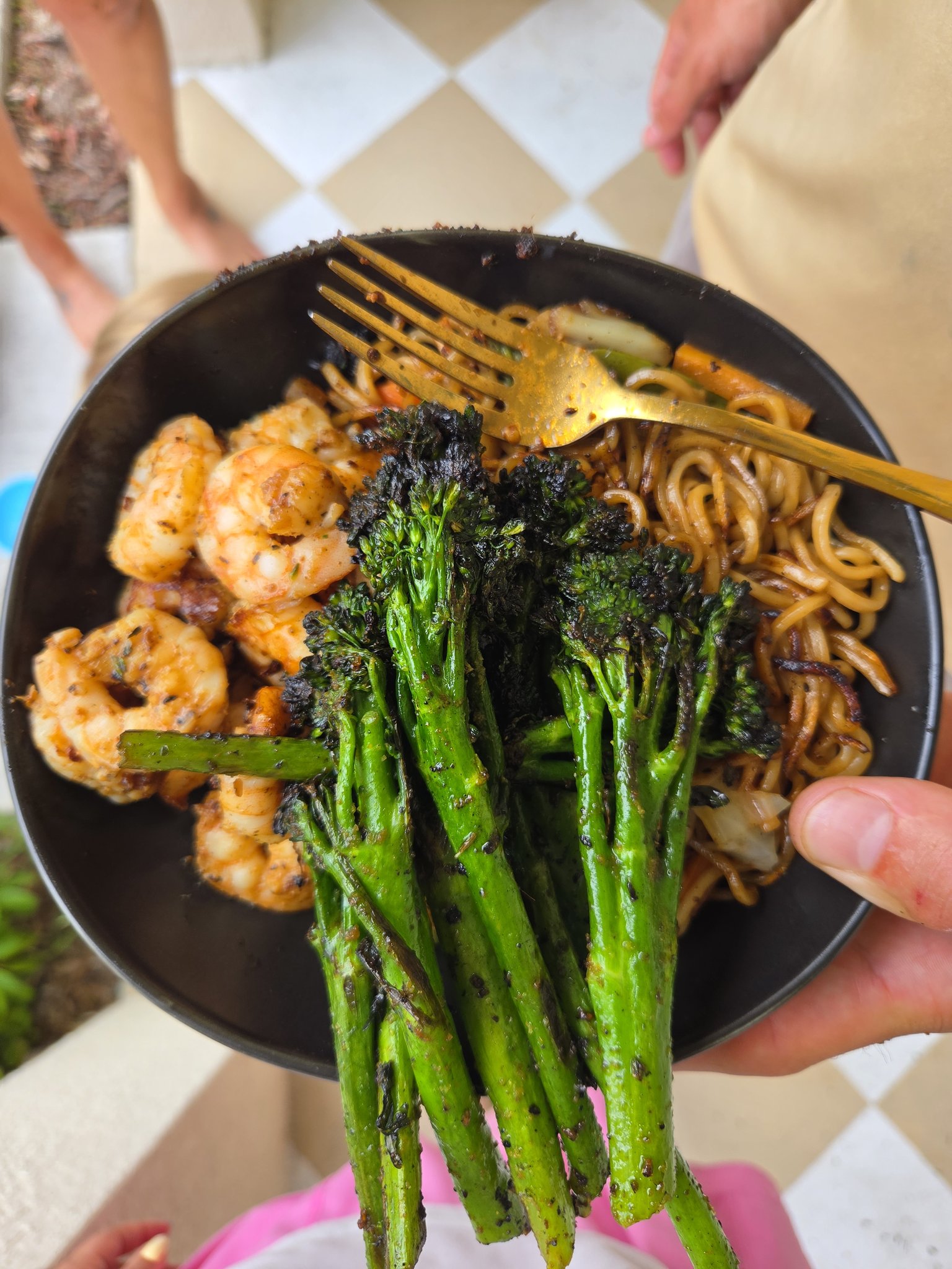 Shrimp and broc! A staple when I have shrimp in my house. Simple easy ...
