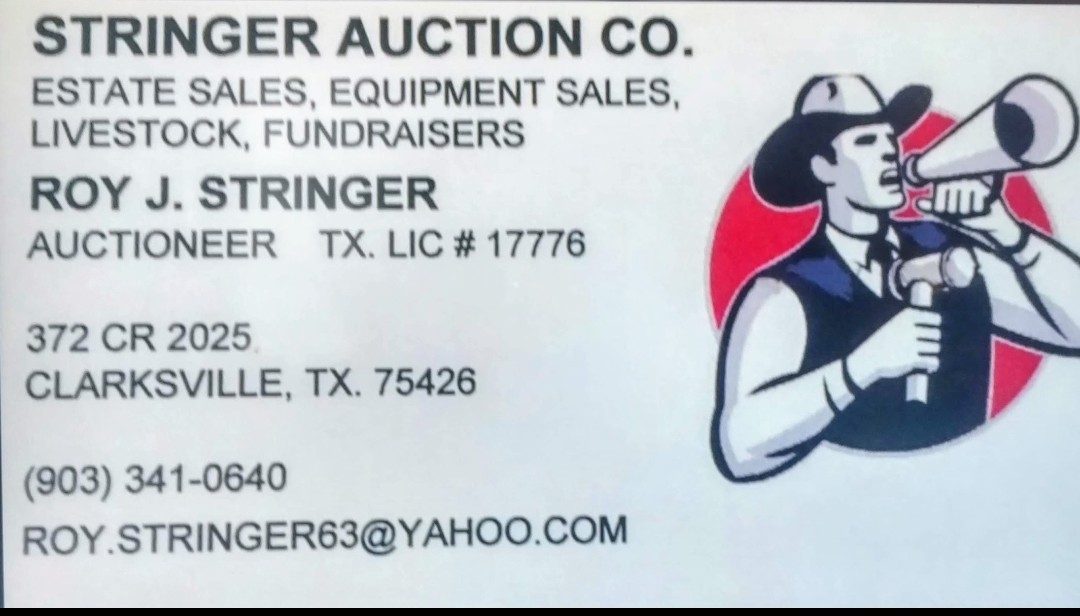 Stringer Auction Company | Clarksville TX
