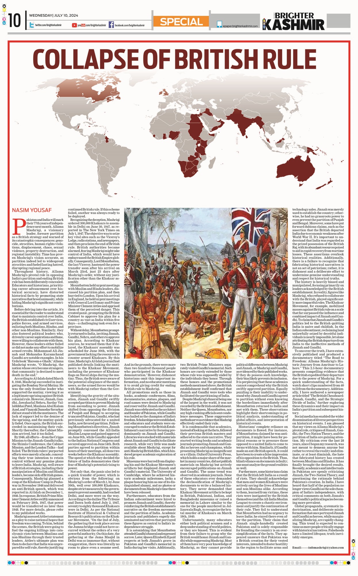 Allama Mashriqi's Order: 300K Khaksar Reach Delhi, British Rule Collapses
