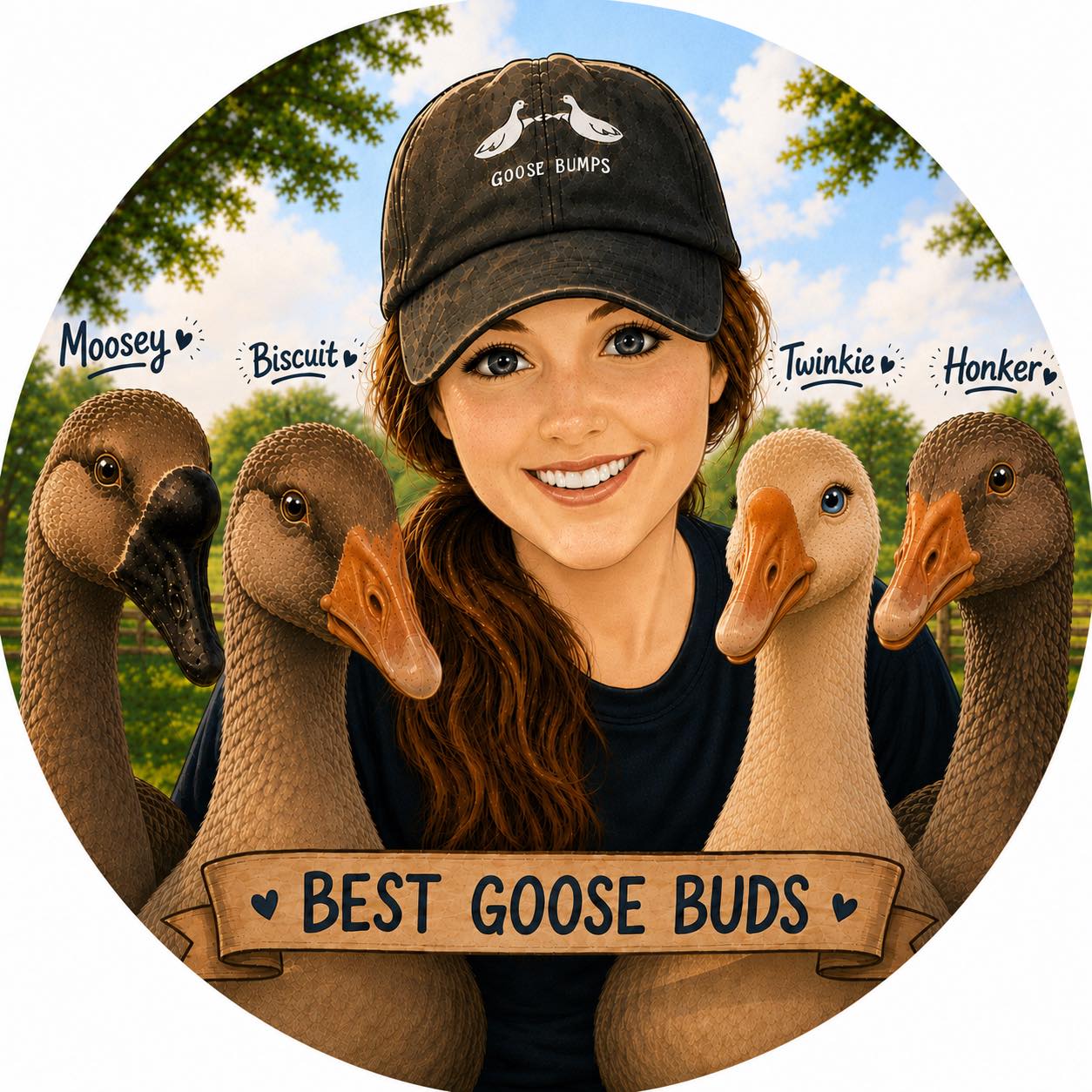 Nothing sweeter than being greeted by your gaggle🥹 ️🪿 #geese # ...