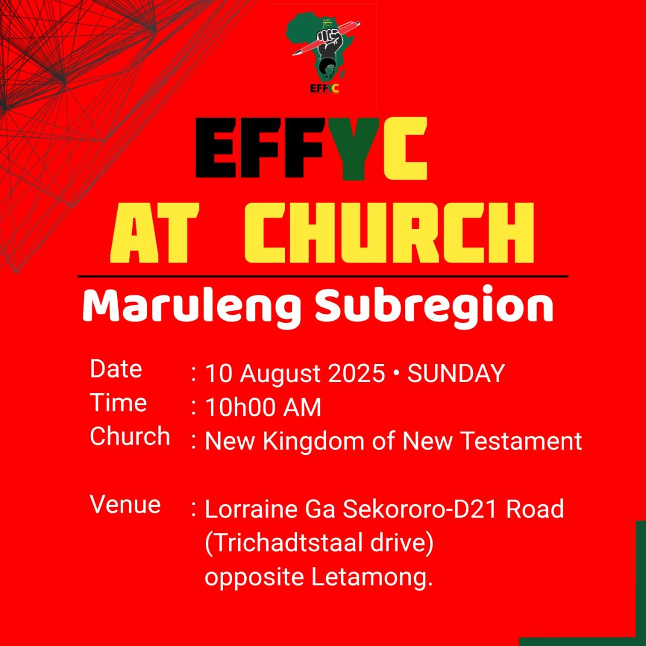 EFFYC Maruleng Sub Region | Ga-Sekororo