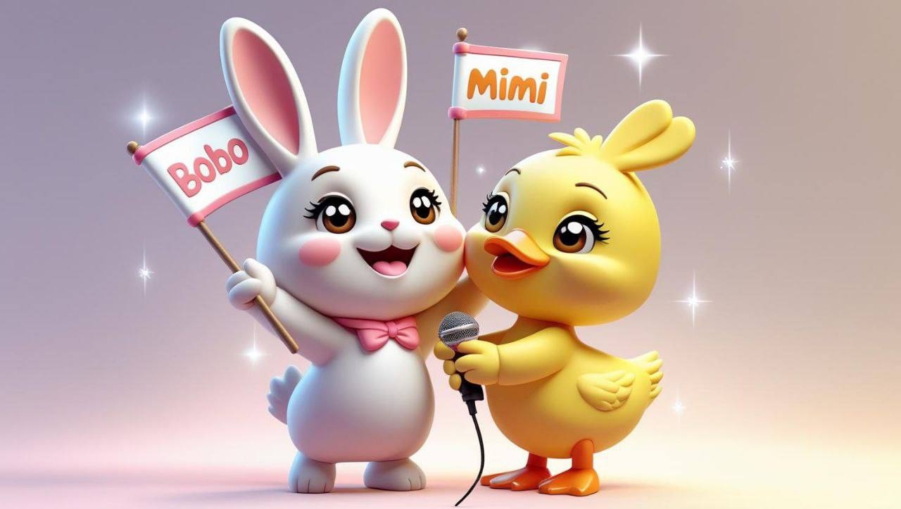 A cute yellow duckling and a fluffy white rabbit get transported to a ...