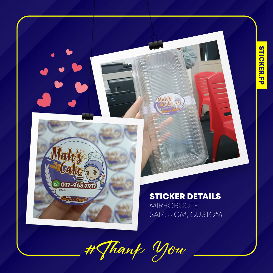 Sticker.fp - Terima kasih Kak Fatimah di atas tempahan 2...