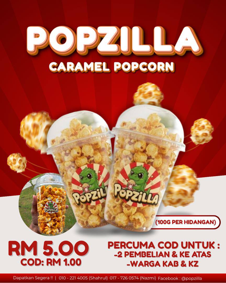 Popzilla - : 🍿 POPZILLA OFFICIAL 🍿 Popcorn rangup, fresh & padu rasa ...