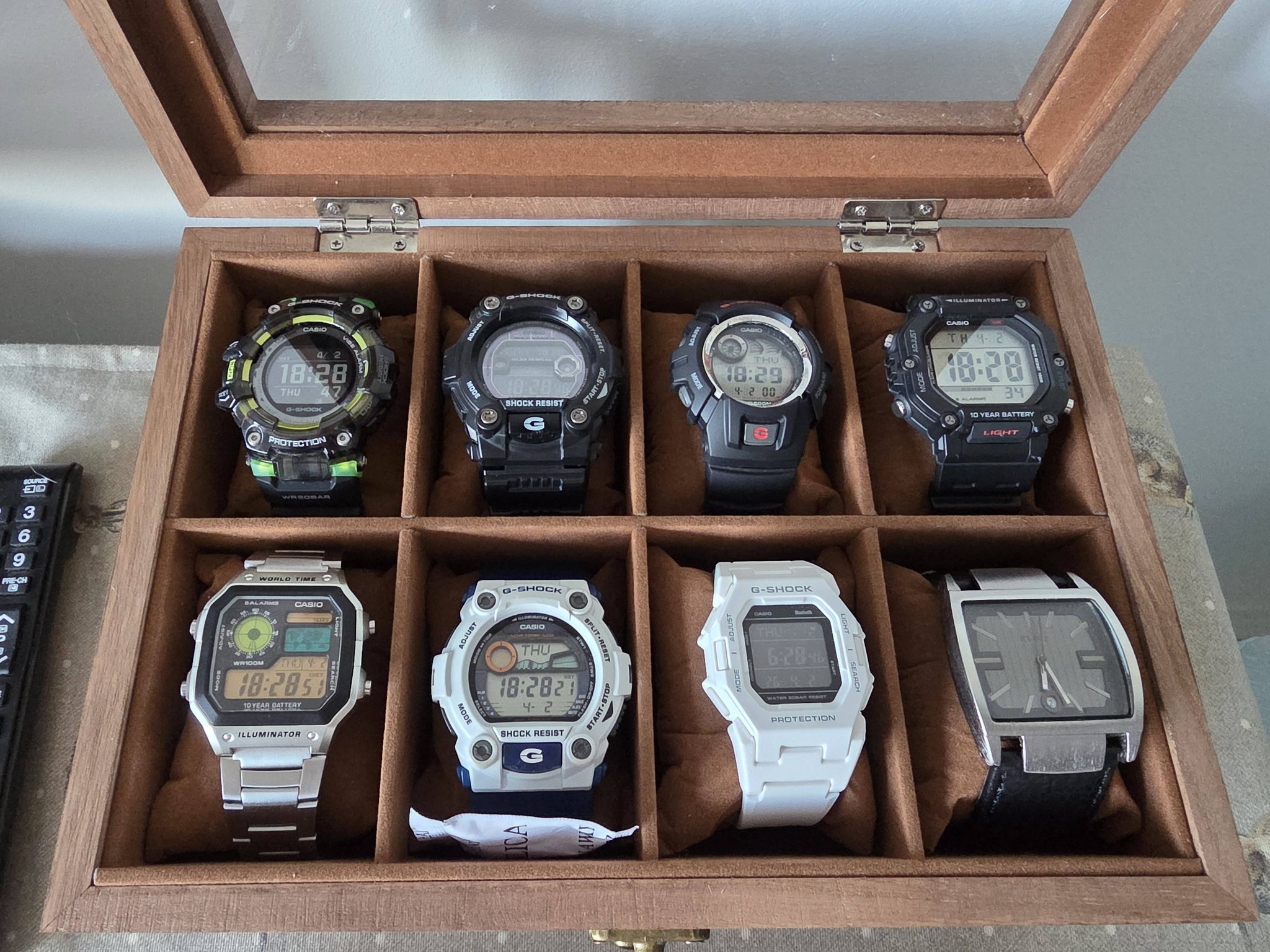Casio watch collection over time