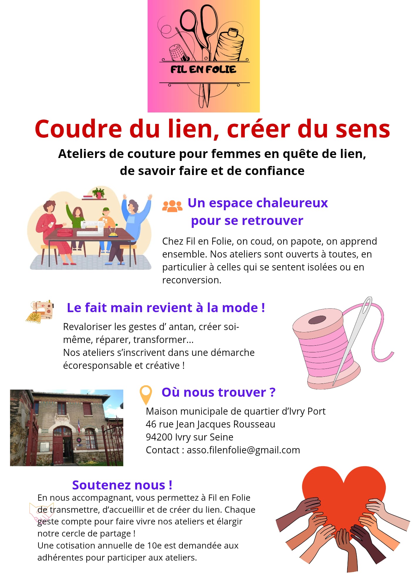 Association Fil en Folie | Ivry-sur-Seine