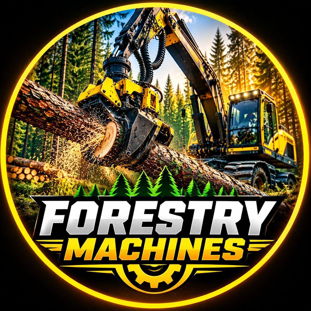 Heavy Machinery Timber Cutting Action! 🚜🌲 Watch this heavy-duty ...