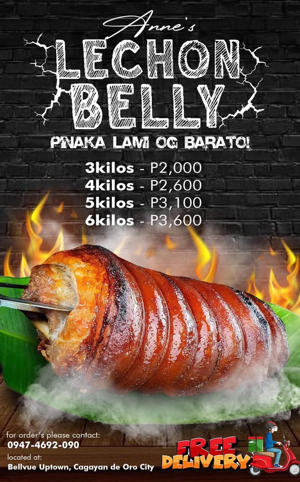 To our customers.Cooking na inyung lechon belly. For delivery. please ...