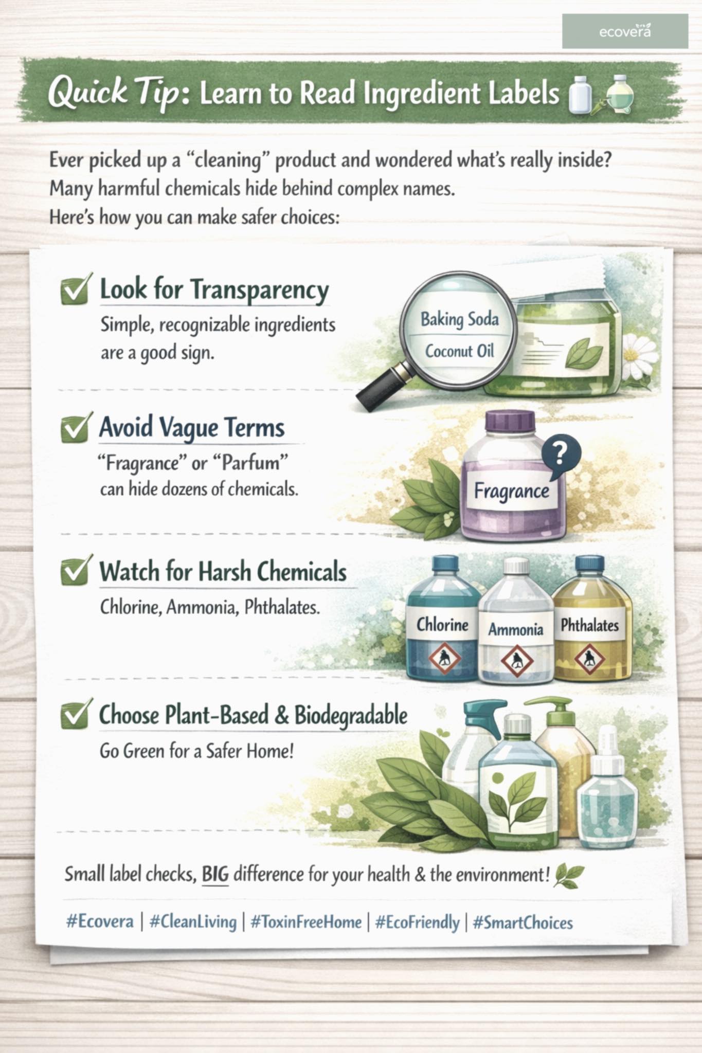 Ecovera - If you can’t recognize the ingredients, it may... | Facebook