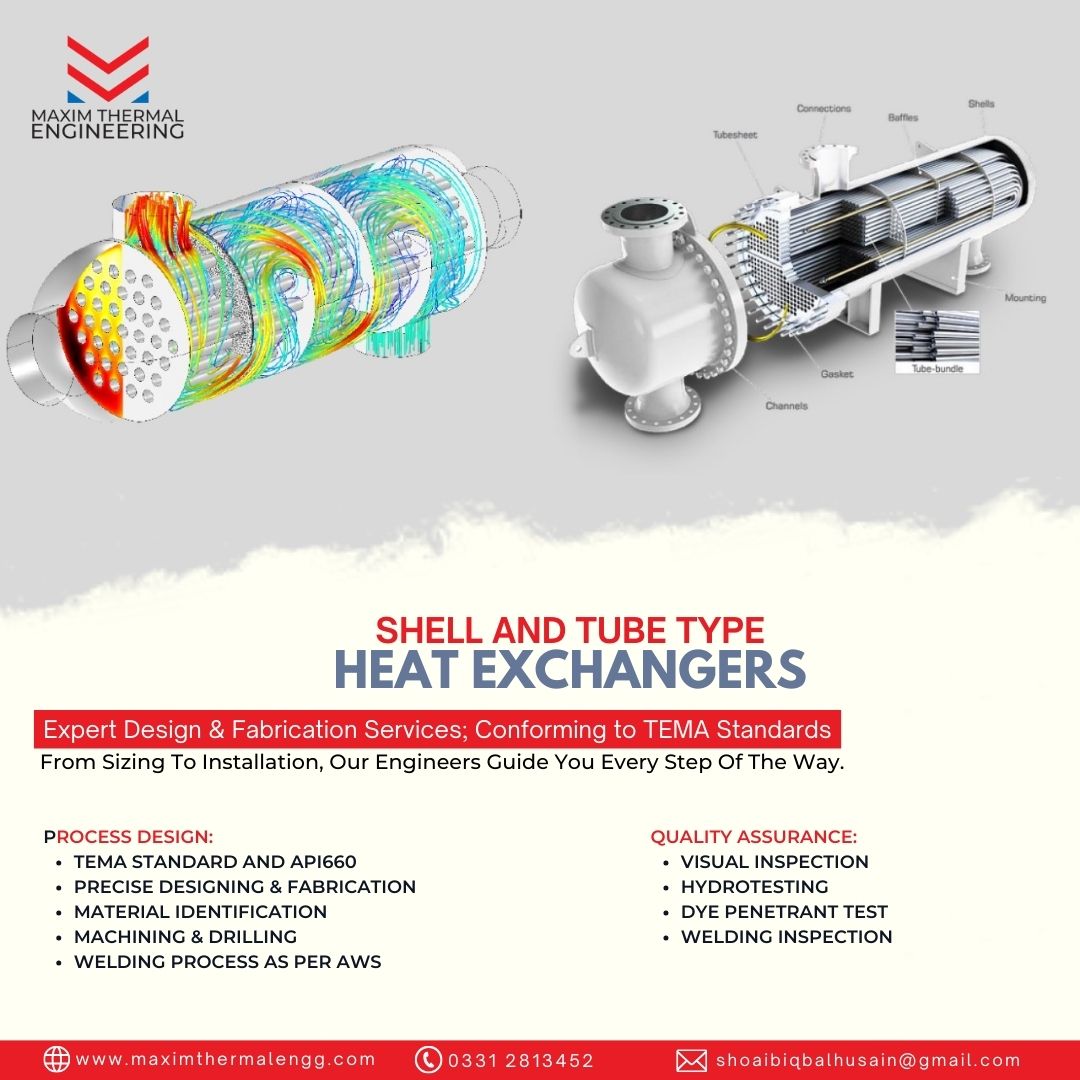 Maxim - Expert Design & Fabrication Services; Conforming to TEMA ...