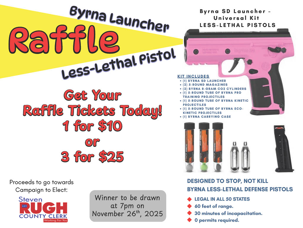Steven Rugh - I have a Raffle for a Byrna Launcher. This... | Facebook