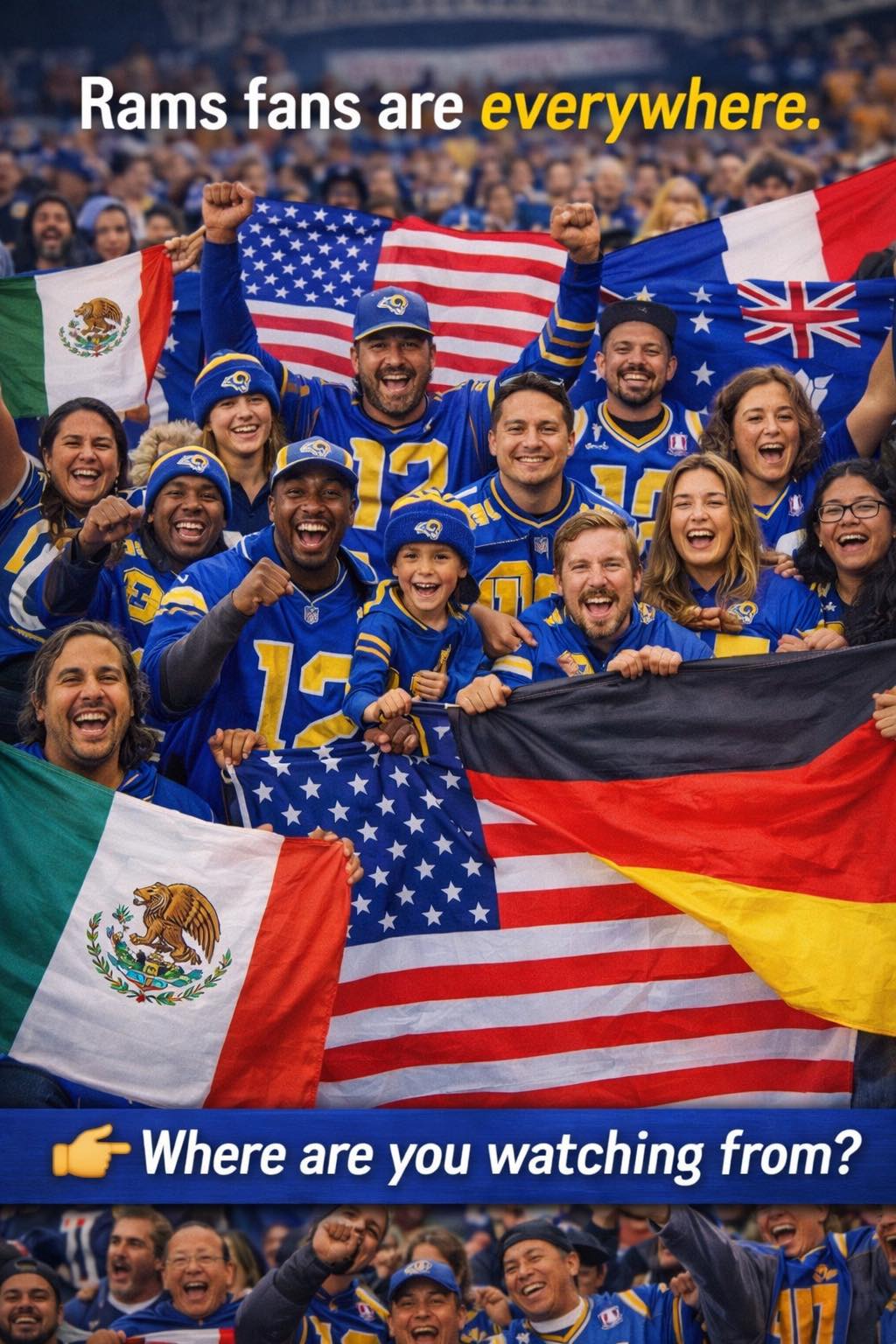 Los Angeles Rams Fans | Rams fans are everywhere | Facebook