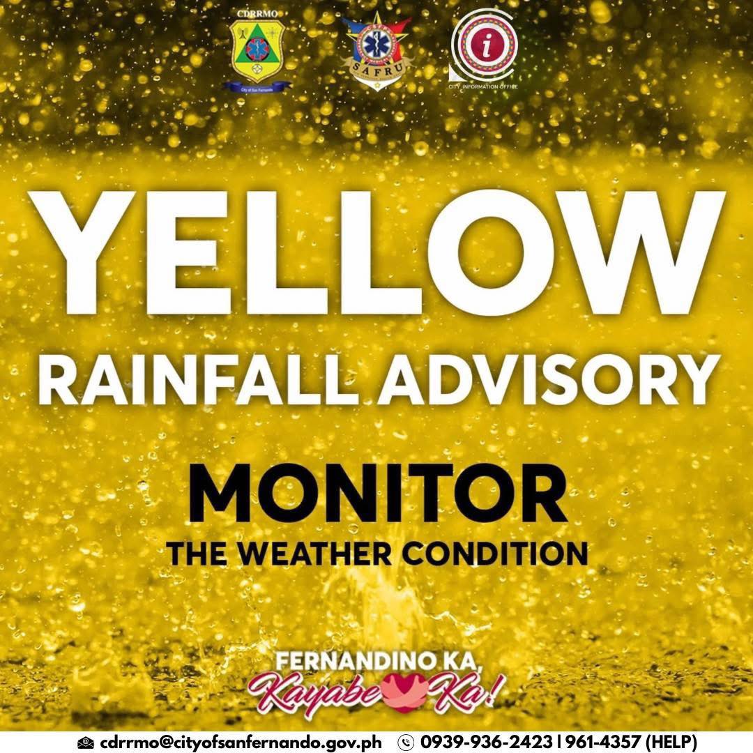 CDRRMO - Heavy Rainfall Warning No. 16 #NCR_PRSD Weather System ...
