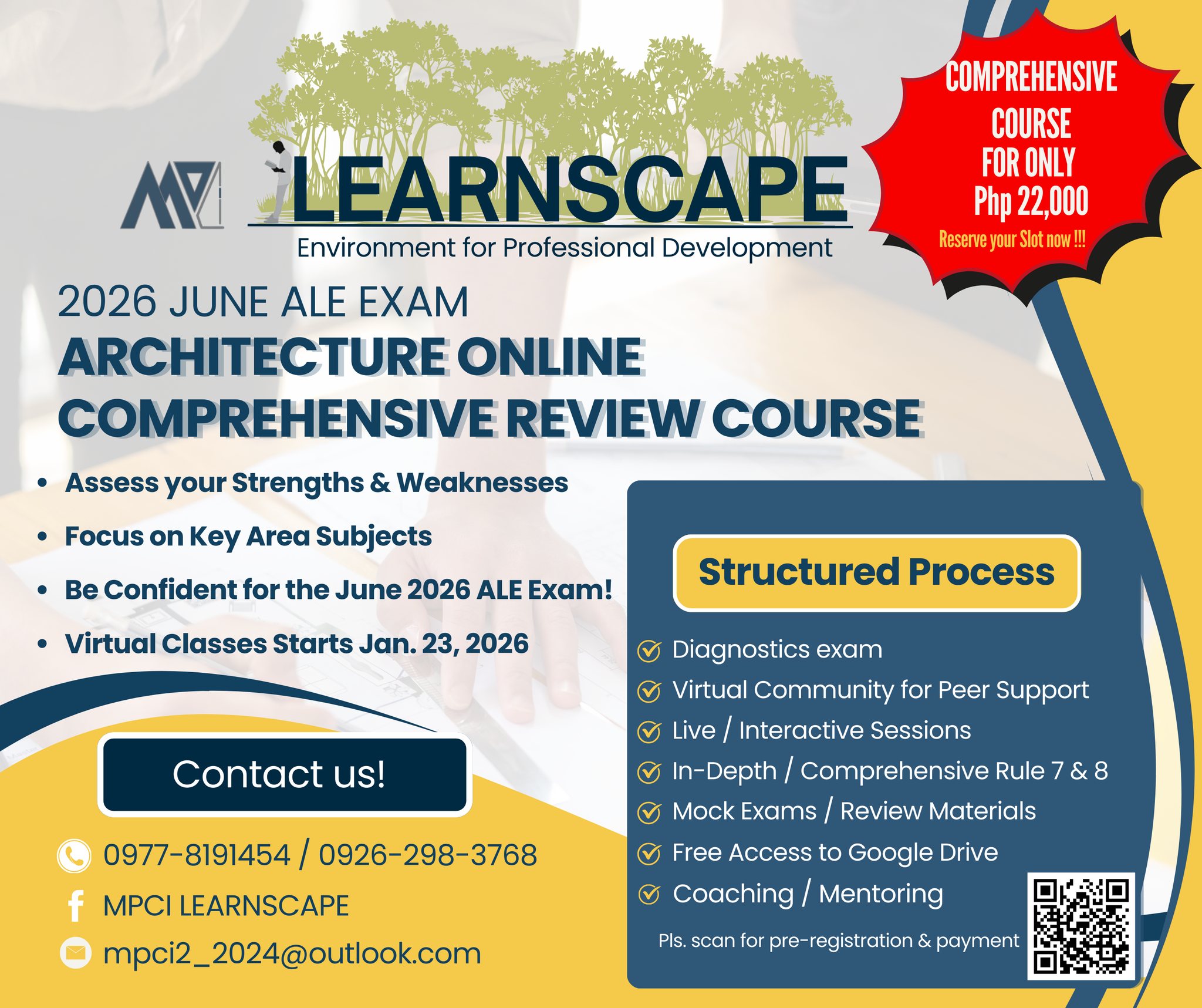 MPCI Learnscape - ARCHITECTURE LICENSURE EXAM for JUNE... | Facebook