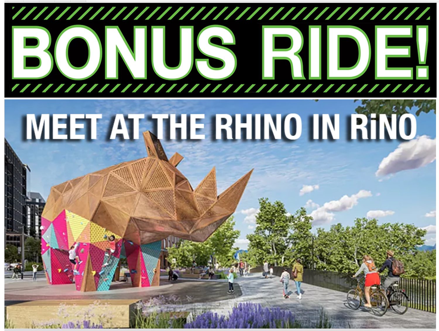 Denver - SURPRISE! We're doing a bonus ride tonight!! Even though the ...