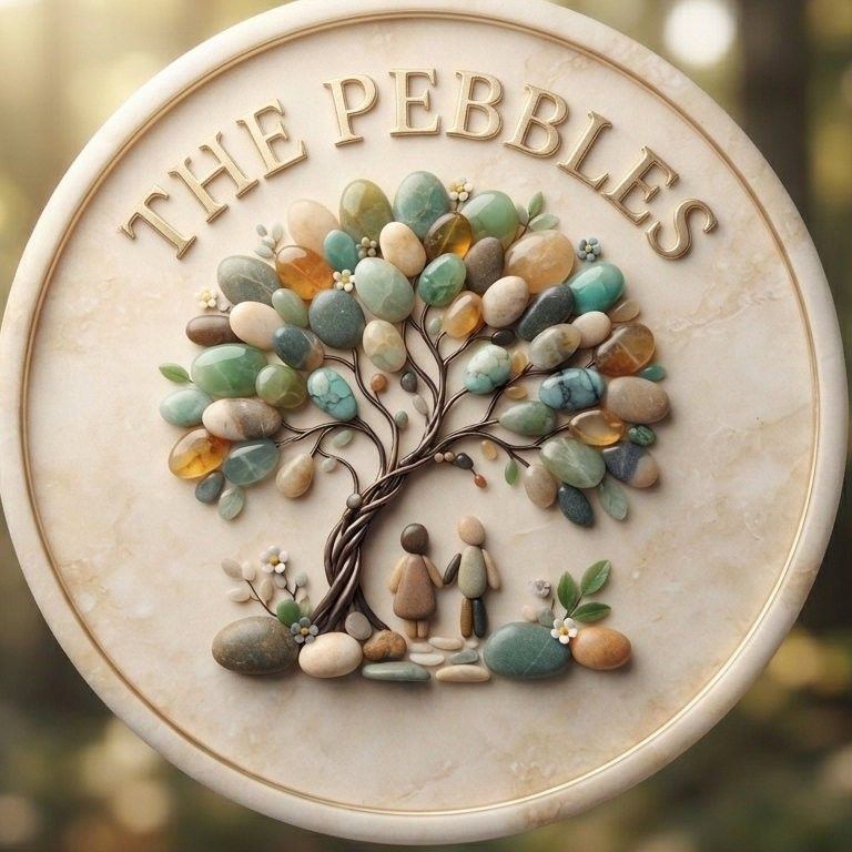 Transforming pebbles into a family portrait. This stone art project is ...
