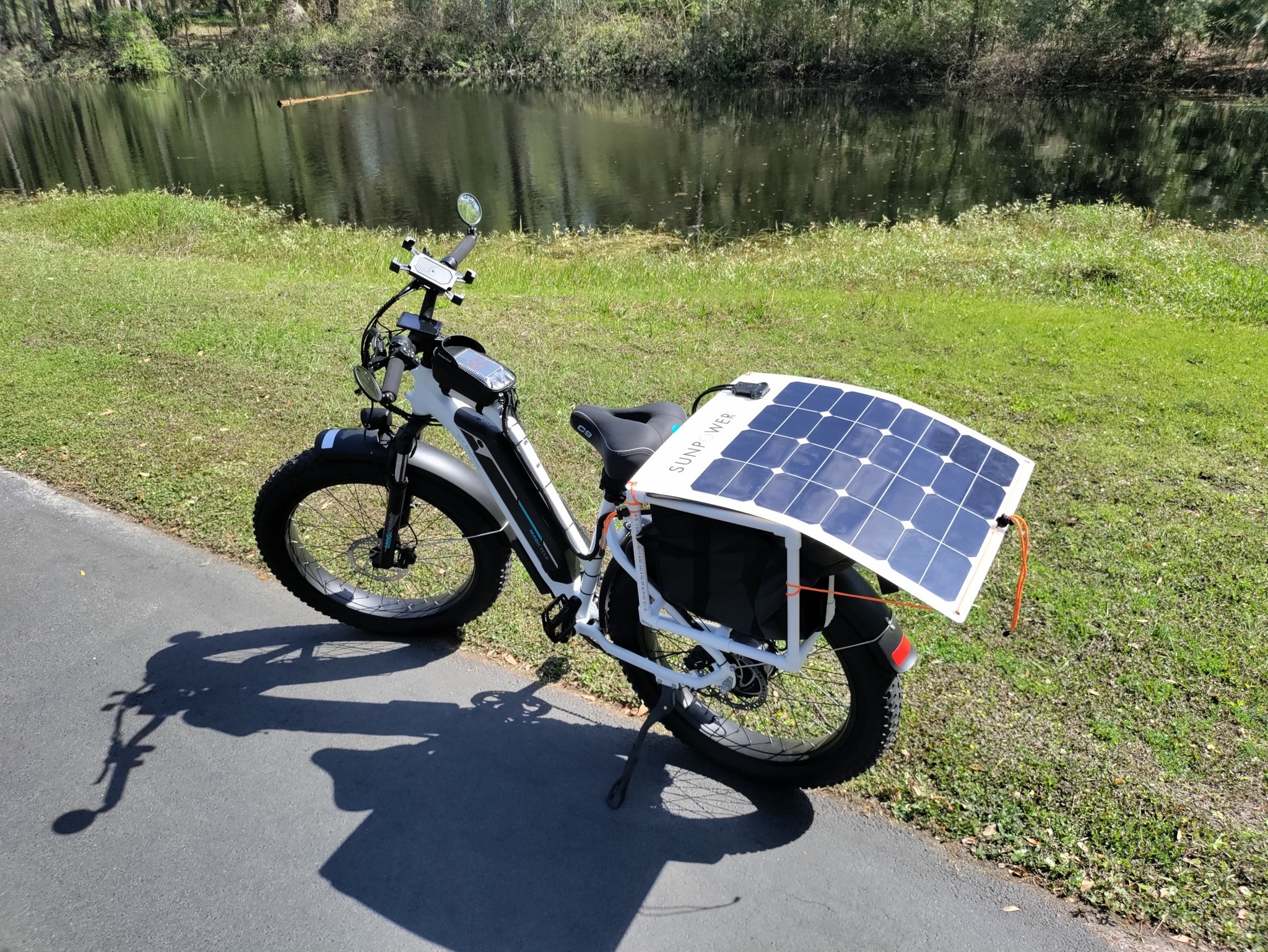 solar powered electric bicycle E-Clipse 70mph Road Legal Bike Solar E-Bike Stations Are the