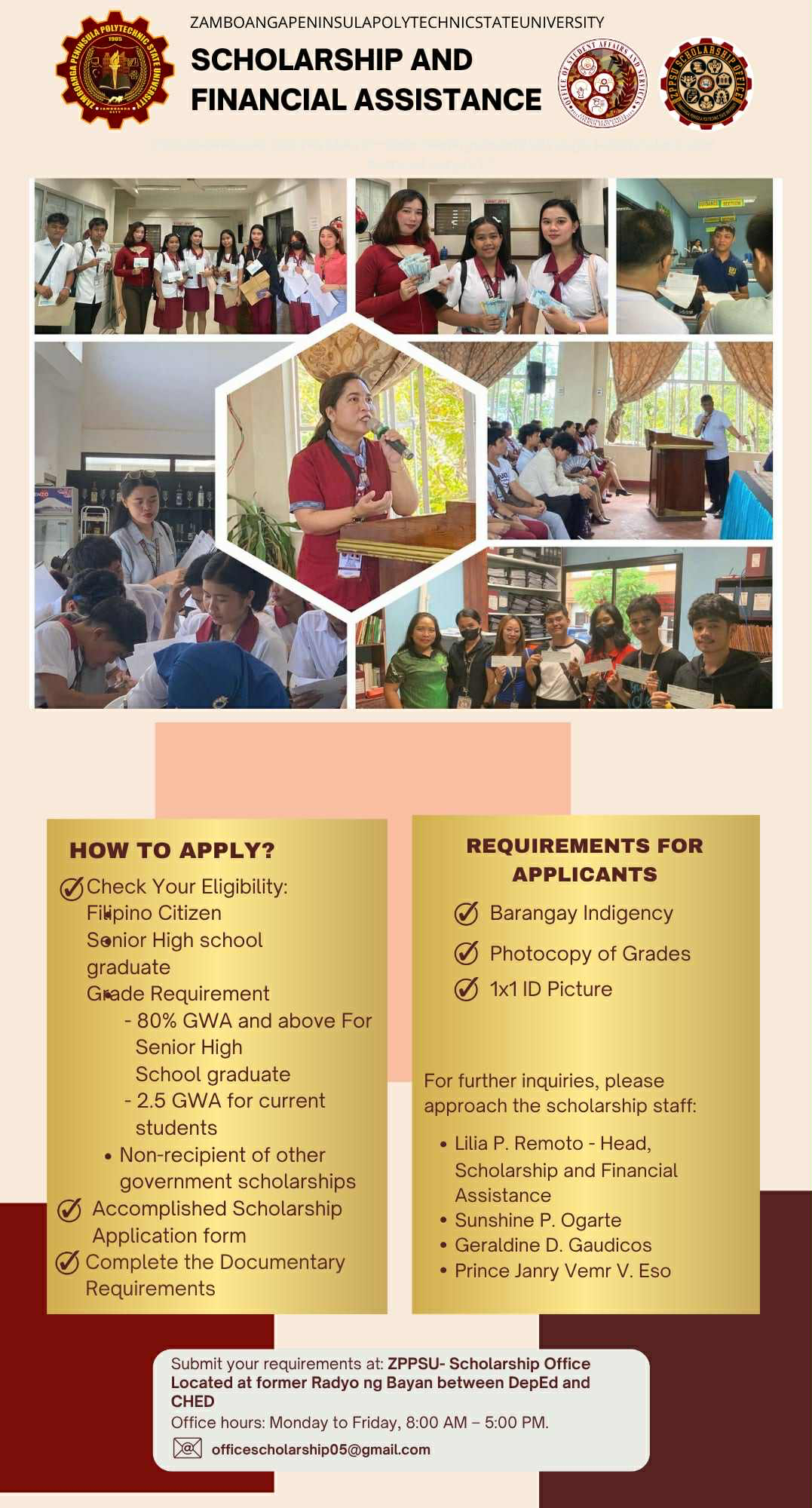 ZPPSU Scholarship and Financial Assistance Office
