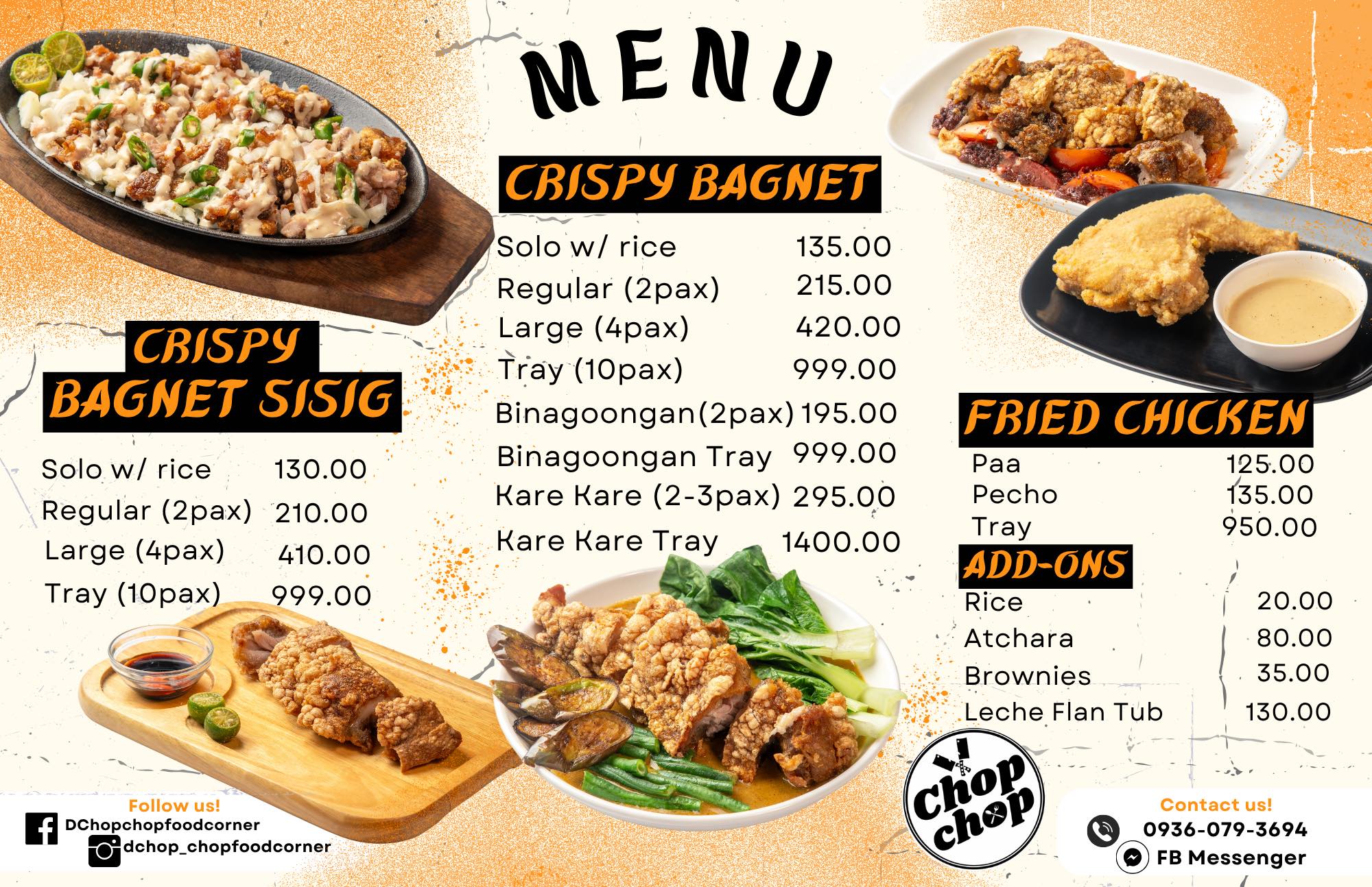 📣 NOW OPEN , Dabawenyos!... - D Chop Chop Food Corner | Facebook
