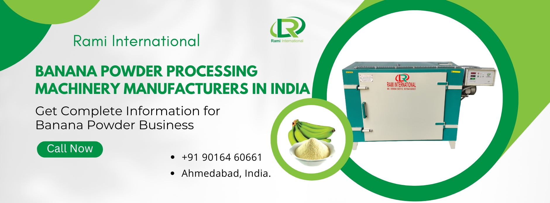Rami Banana Powder Processing Machinery | Ahmedabad