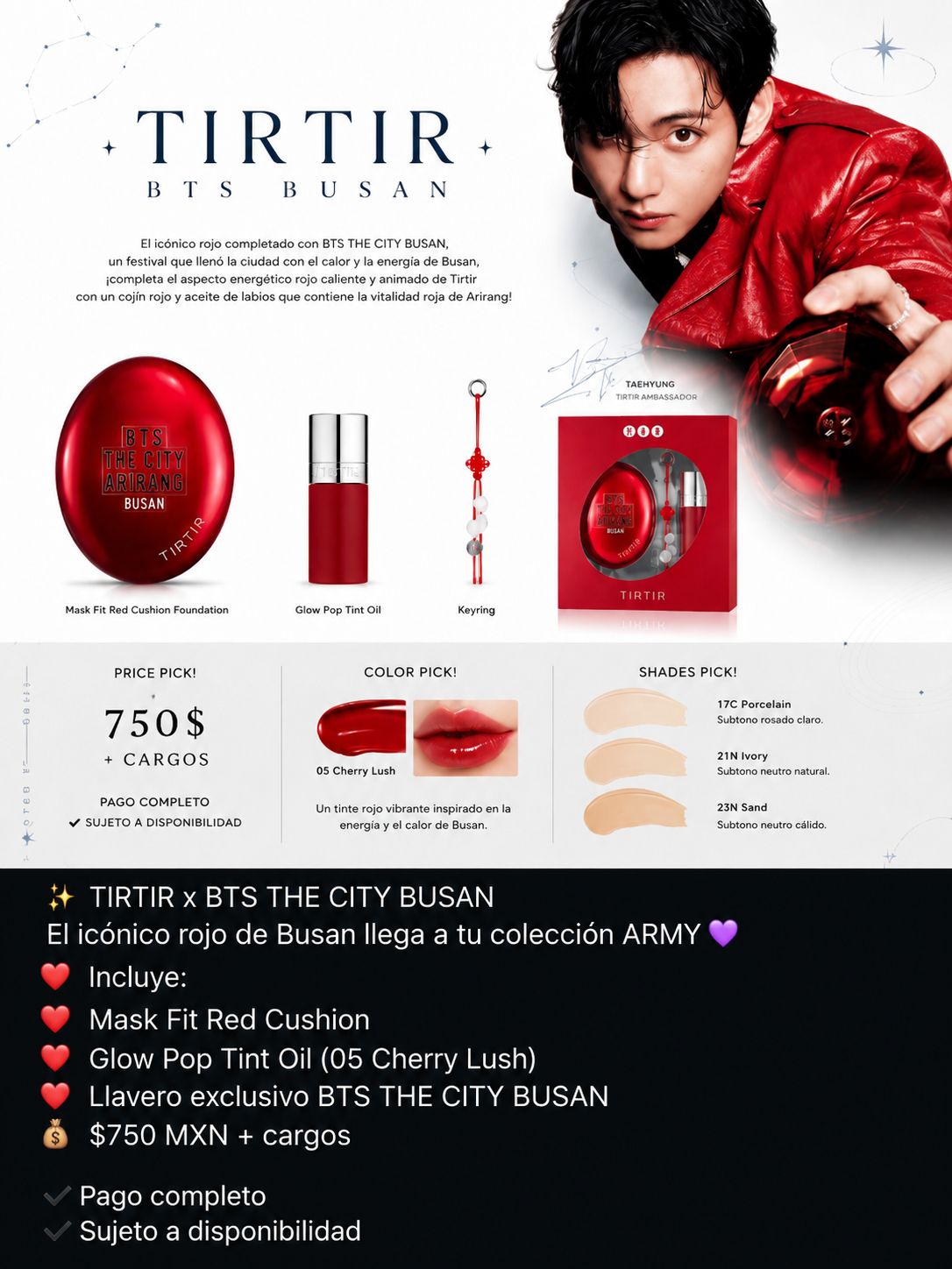 Actualización de TIRTIR en IG | #Taehyung 