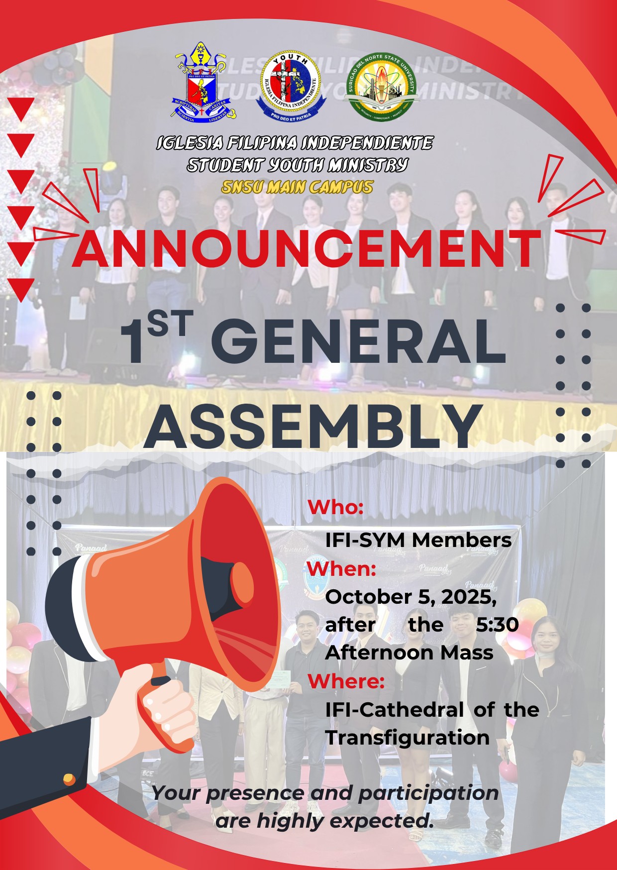 Sym - 📢 ANNOUNCEMENT📢 The IGLESIA FILIPINA INDEPENDIENTE – Student ...