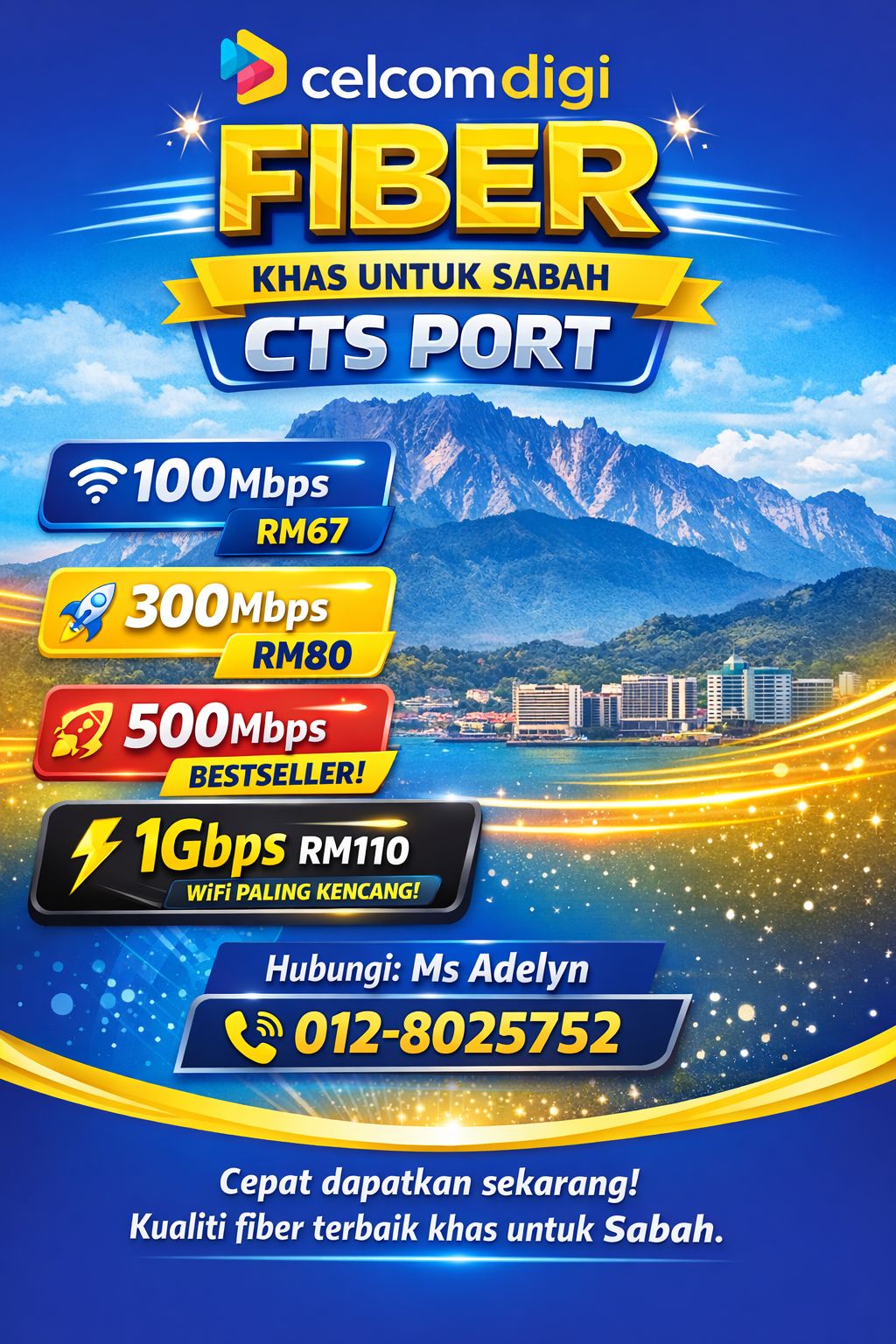 Smart home fiber Sabah