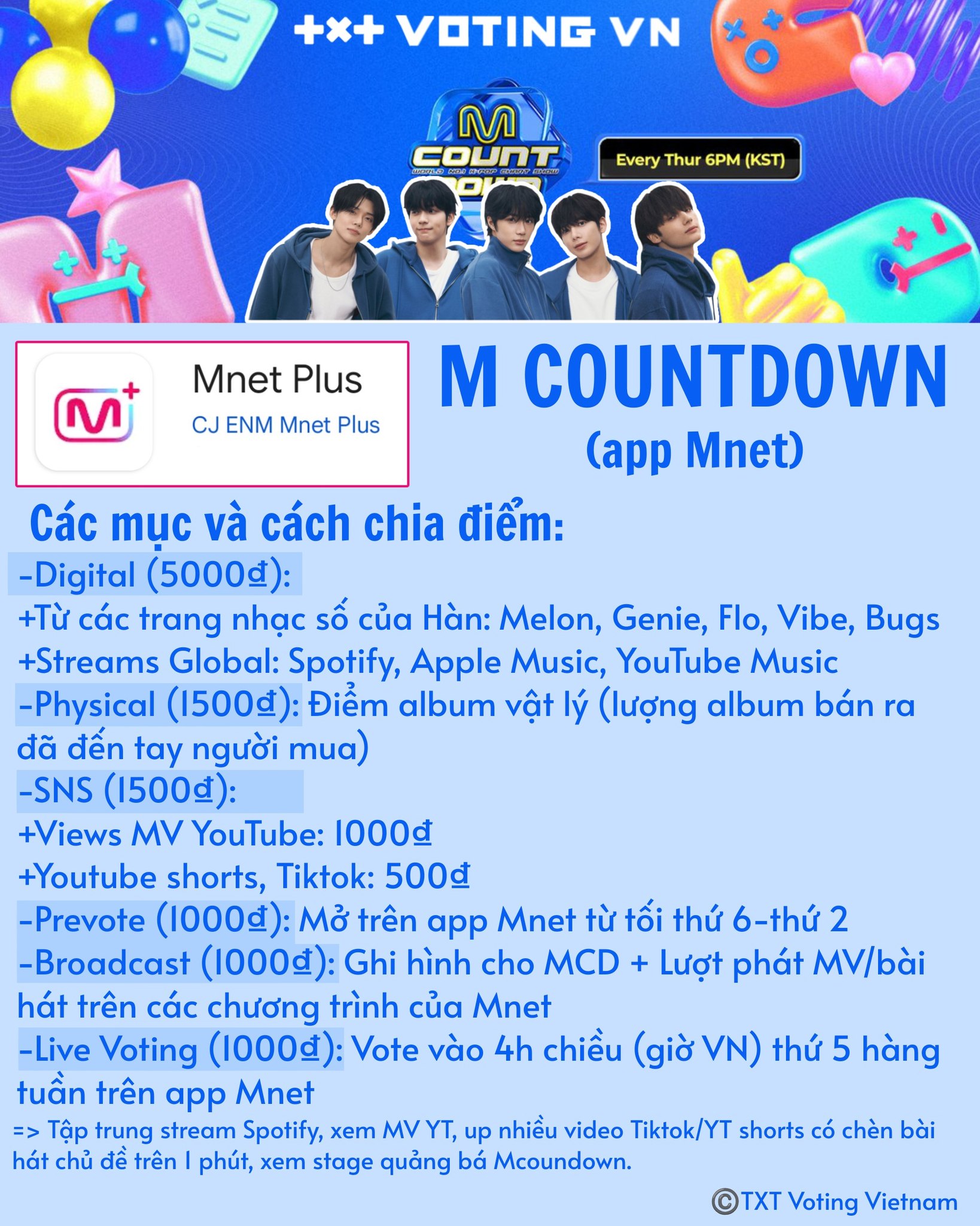 𝐌 𝐂𝐎𝐔𝐍𝐓𝐃𝐎𝐖𝐍 - 𝐌𝐍𝐄𝐓 Show champion... - TXT Voting Vietnam | Facebook