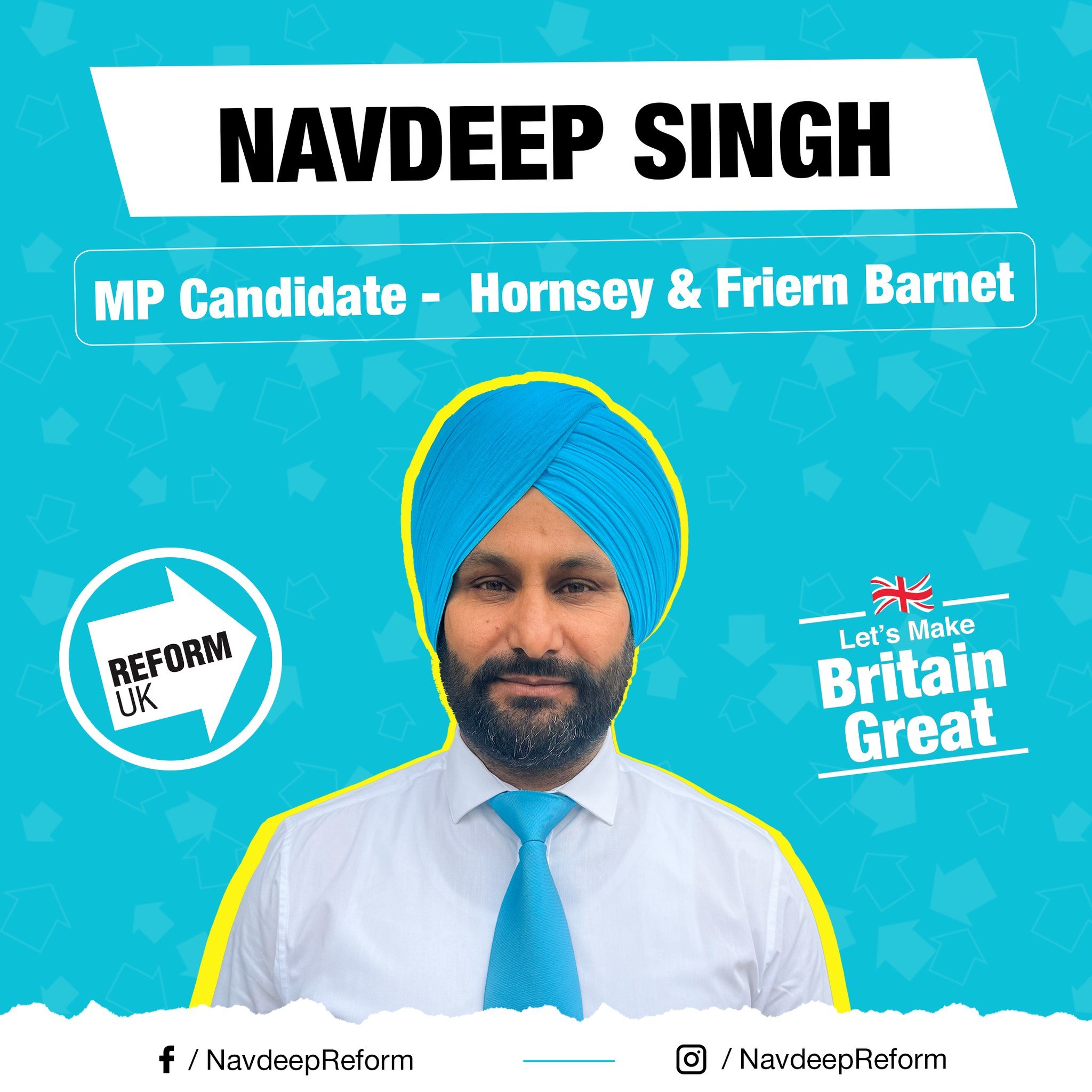 Navdeep Singh - Reform UK PPC Hornsey and Friern Barnet