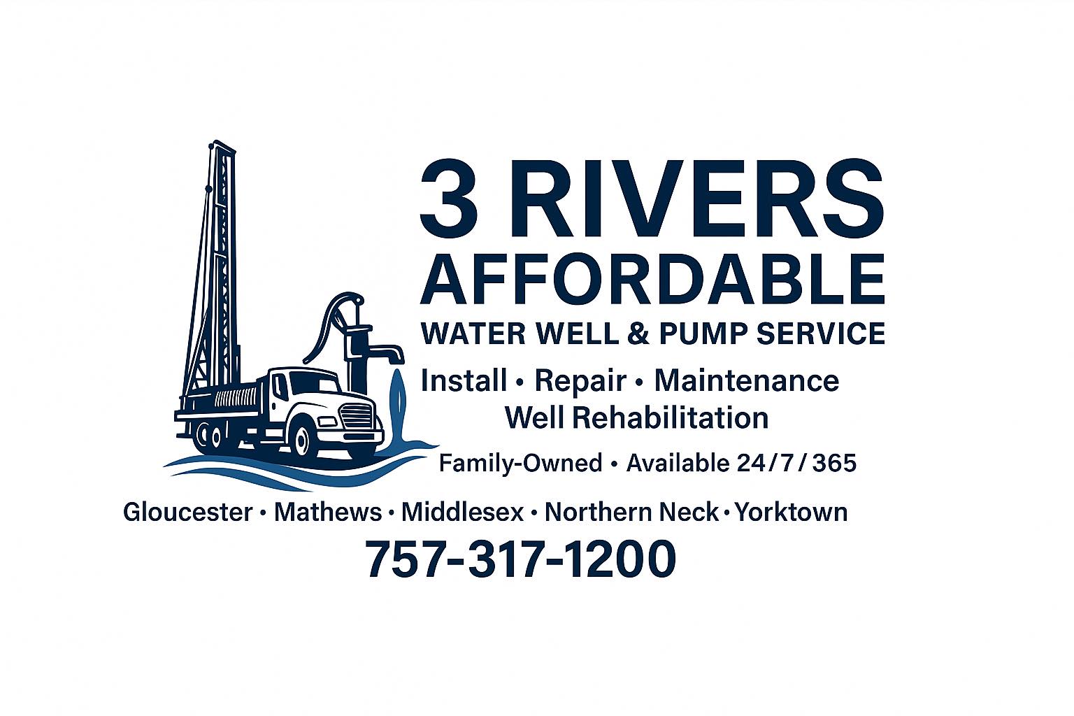 3 Rivers Affordable Water Well & Pump Service | Gloucester VA