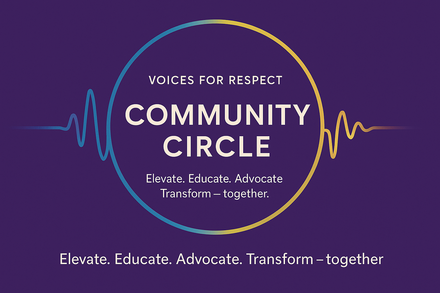 Voices for respect community circle | Facebook