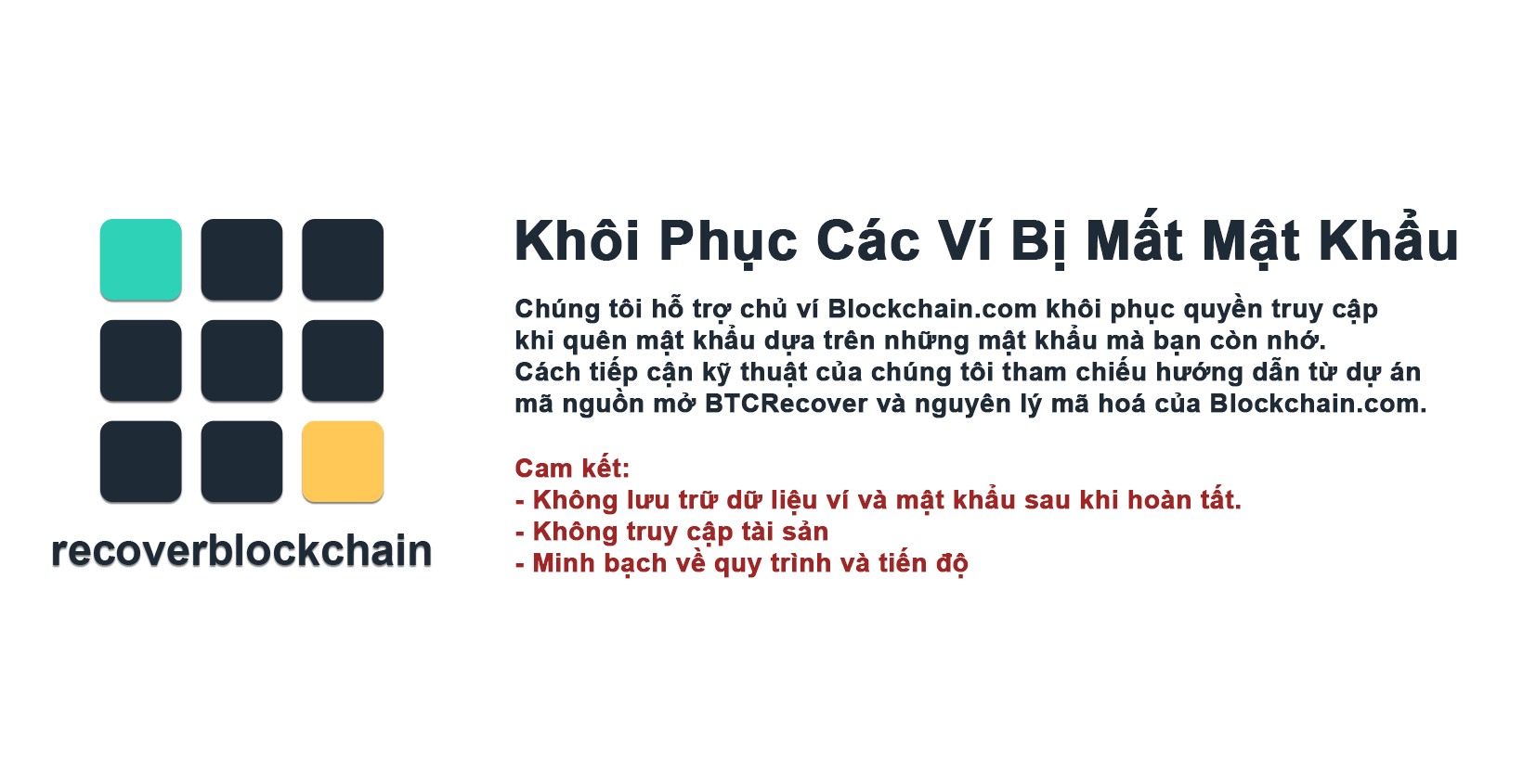Khôi Phục Ví - Blockchain Wallet Recovery