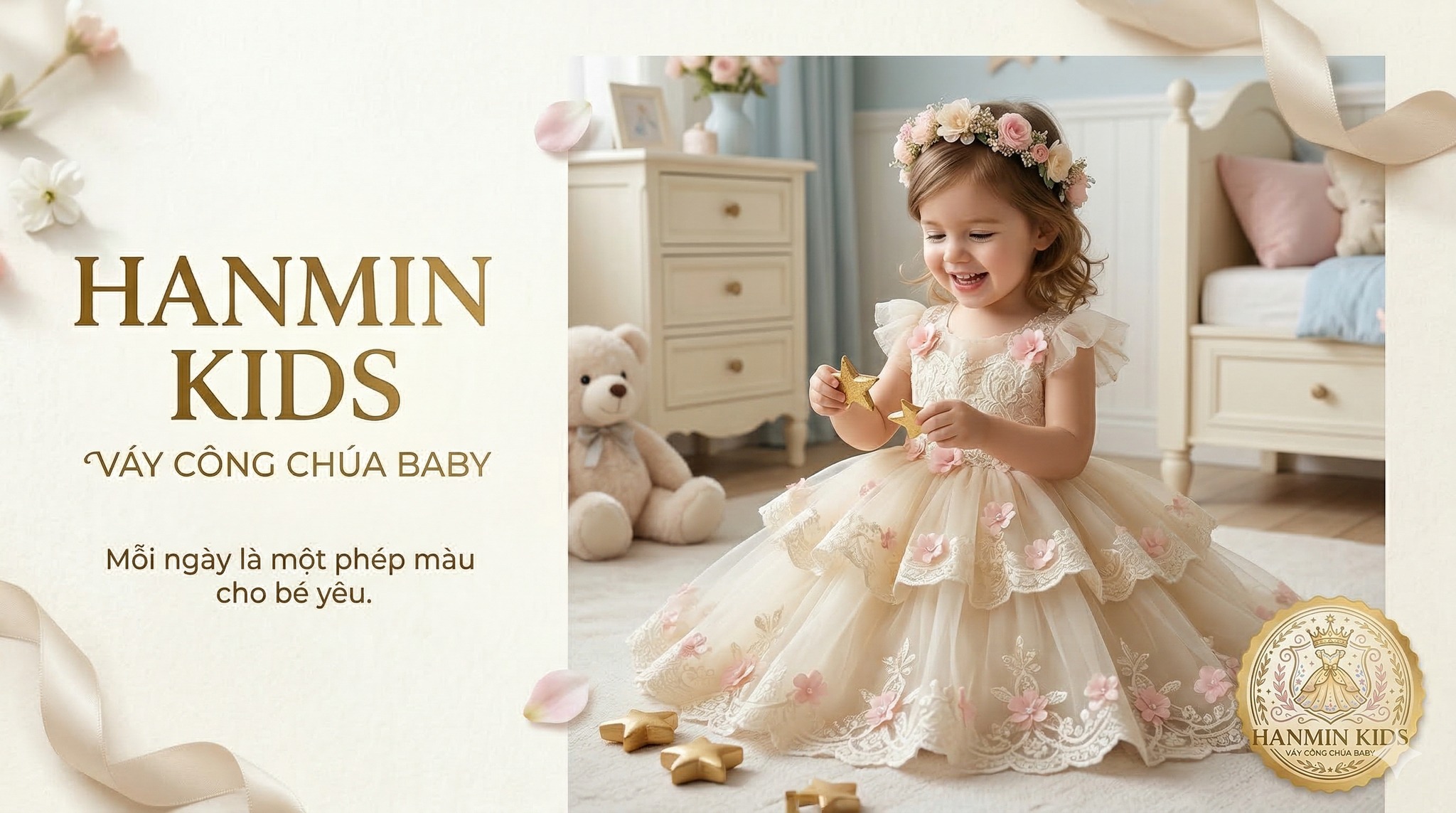 Hanmin Kids - Váy Công Chúa Baby