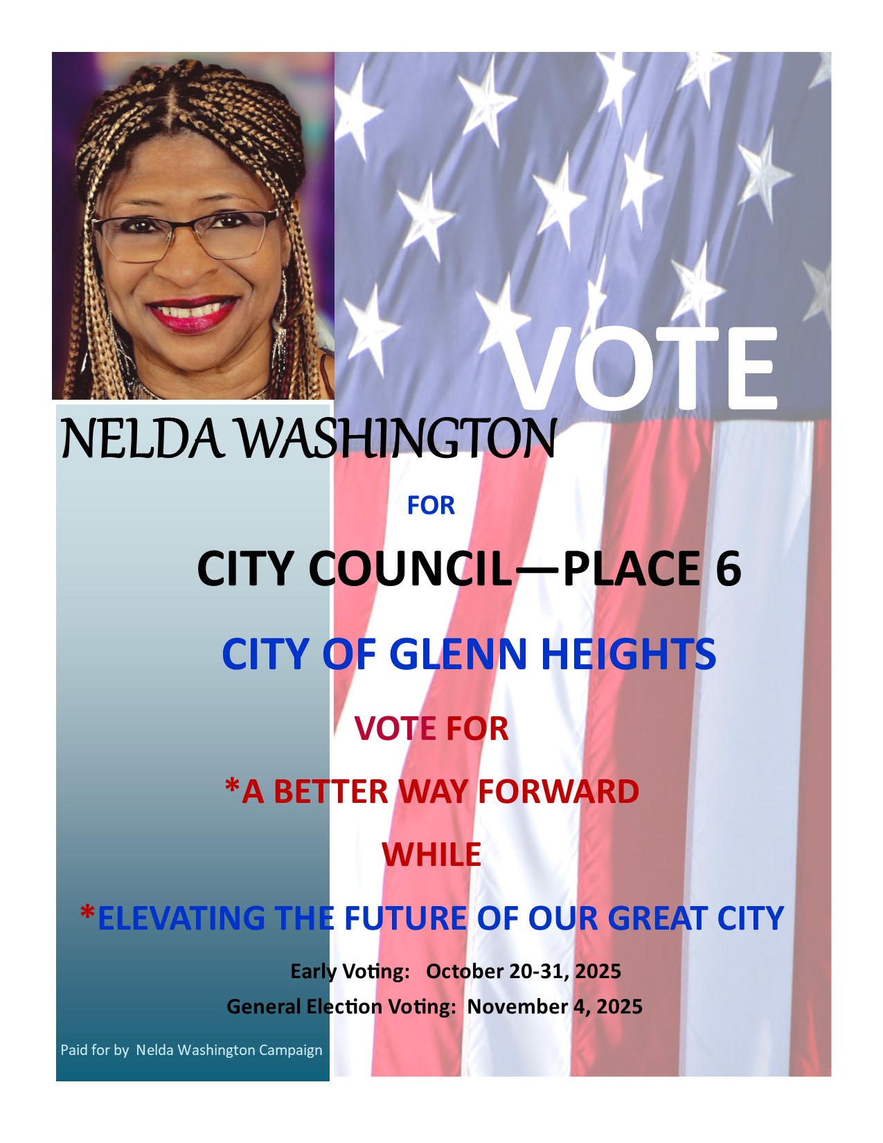 Nelda Washington For Council