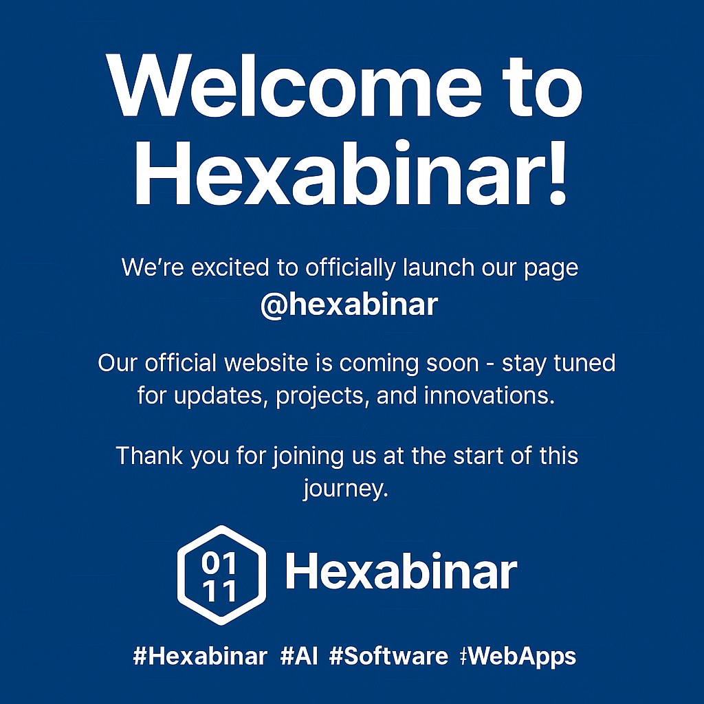 Hexabinar - 🌐 Welcome to Hexabinar! 🌐 We’re excited to officially ...